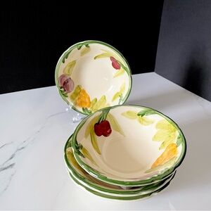 SET of 4 Fresh Fruit Bowls by Franciscan USA